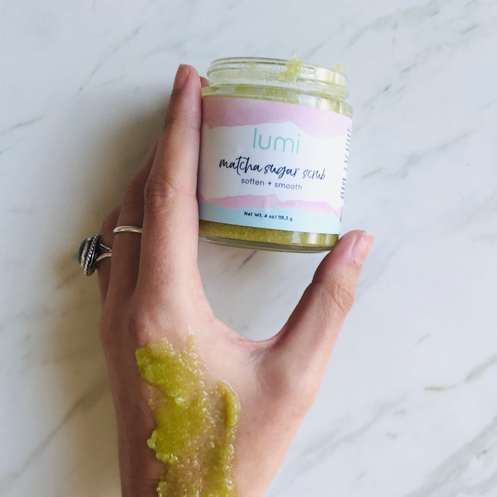 matcha sugar scrub