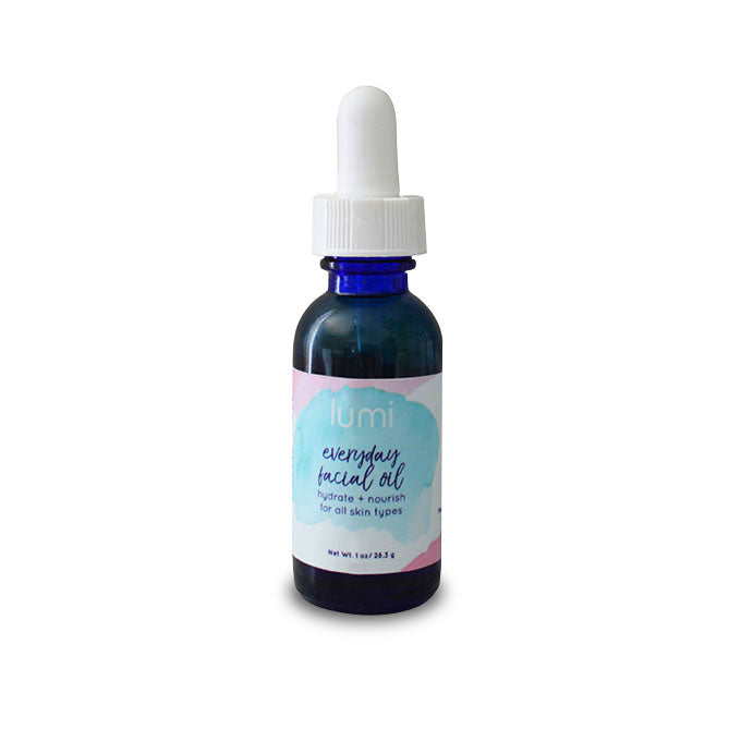 everyday facial oil with label