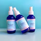 toners on blue backdrop